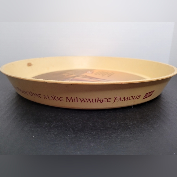 Vintage Schlitz Beer Tray 13" Nautical Ship - Picture 5 of 7